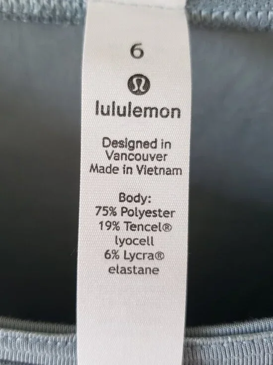 Lululemon Shirt Womens 6 Blue Sportswear Long Sleeve - Picture 3 of 4